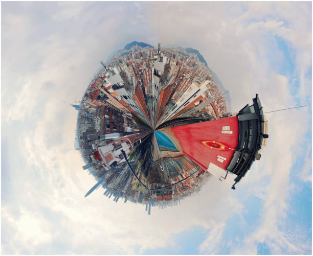 istock Barcelona city mini planet 509497180