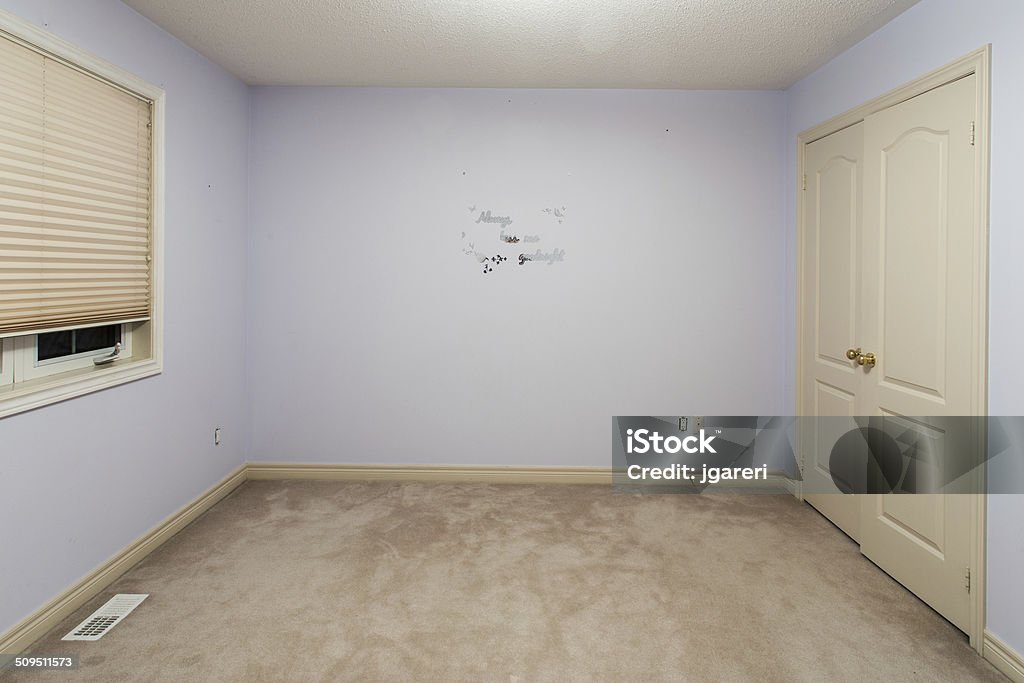 Empty Bedroom Small empty bedroom pre-renovation, waiting to be renovated and decorated. Bedroom Stock Photo