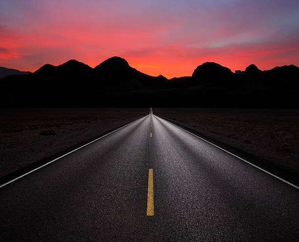 Sunrise Highway stock photo