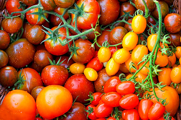 istock Colorful tomatoes in the basket 509512489