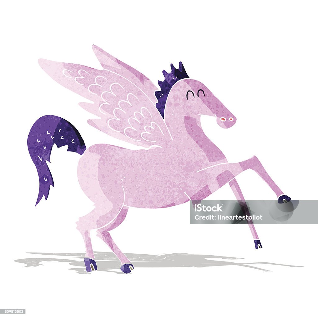 Pygas Cartoon Cartoon Pegasus Stock Illustration - Download Image Now - Animal ...