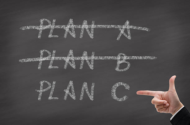 istock Three Plans ,concept for change of plan 509516423
