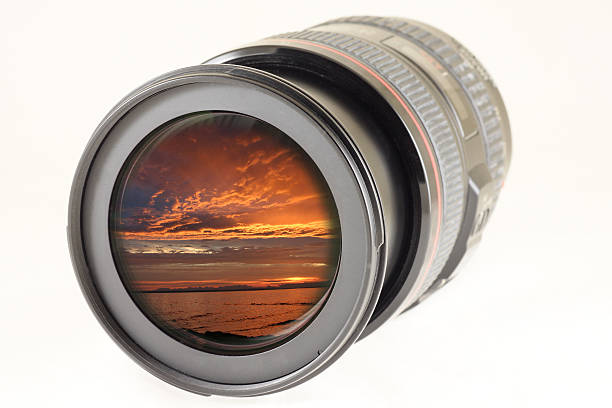 istock Camera photo lens over white background 509529986