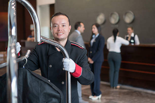 istock Bellboy working at the hotel 509530462