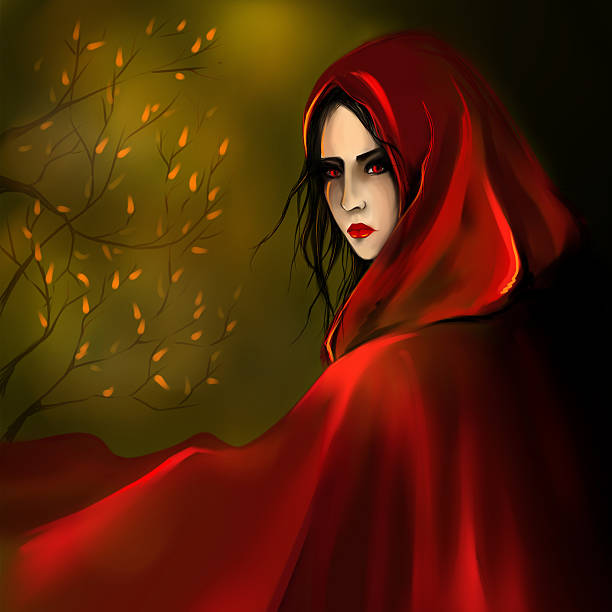 istock Little Red Riding Hood girl digital art 509530922