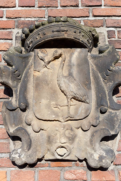 istock facing brick with The Hague's coat of arms 509531280