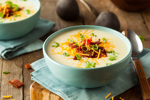 istock Creamy Loaded Baked Potato Soup 509532246