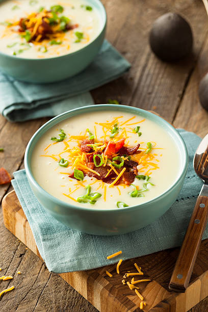 istock Creamy Loaded Baked Potato Soup 509532356
