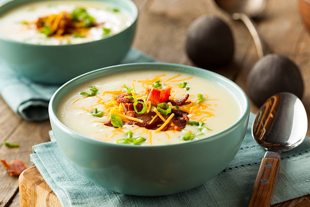 640+ Creamy Potato Soup Stock Photos, Pictures & Royalty-Free Images ...