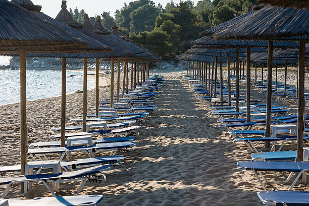 istock Sunshades and sunbeds 509532562