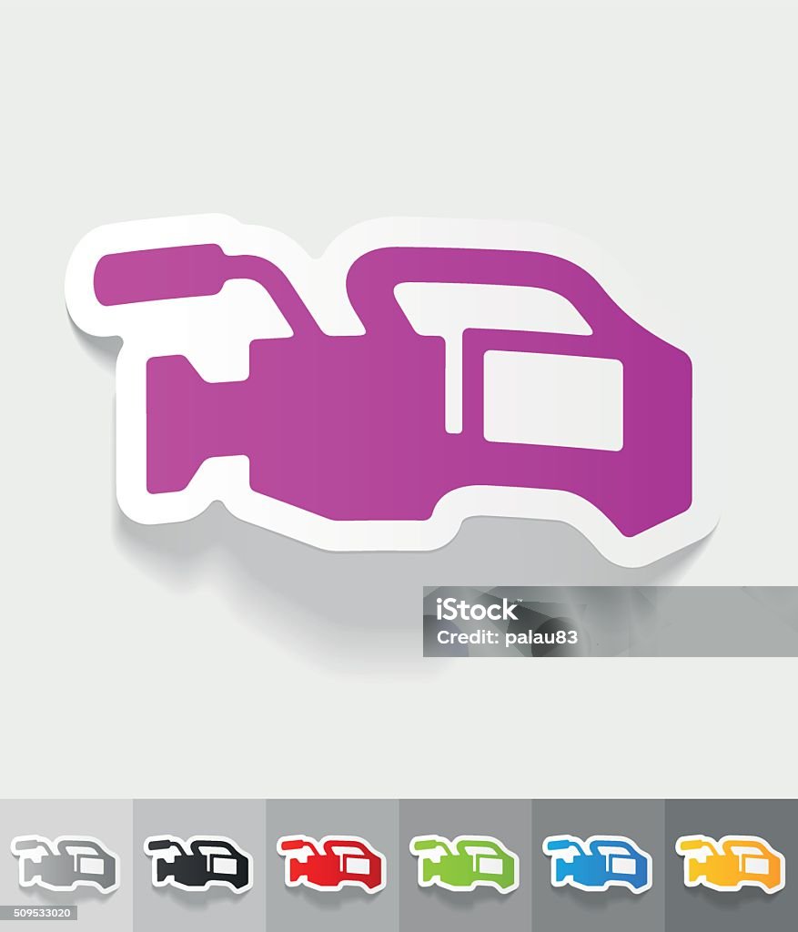 Camcorder Sticker Realistic Design Element Camcorder Stock Illustration - Download Image ...