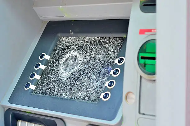 Photo of Vandalized ATM