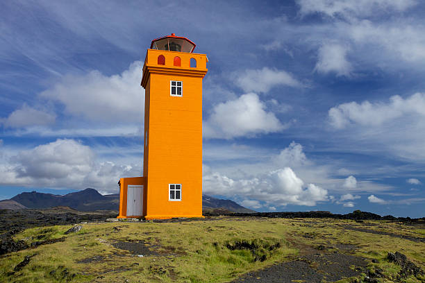 Iceland Light house. stock photo