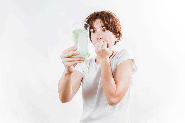 Person with water glass