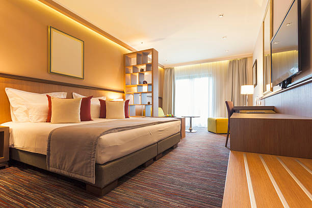 istock Interior of a modern hotel bedroom 509534397