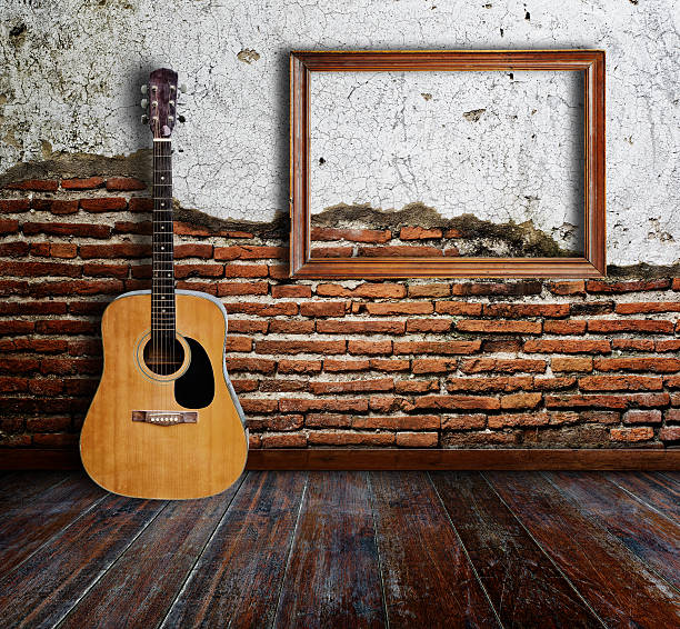 guitarra e moldura de quadro - musica sertaneja imagens e fotografias de stock
