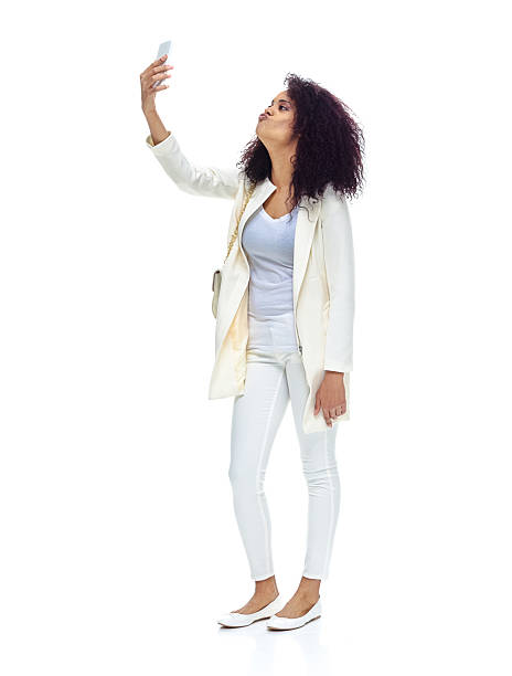 istock Smiling casual woman taking a selfie 509535968