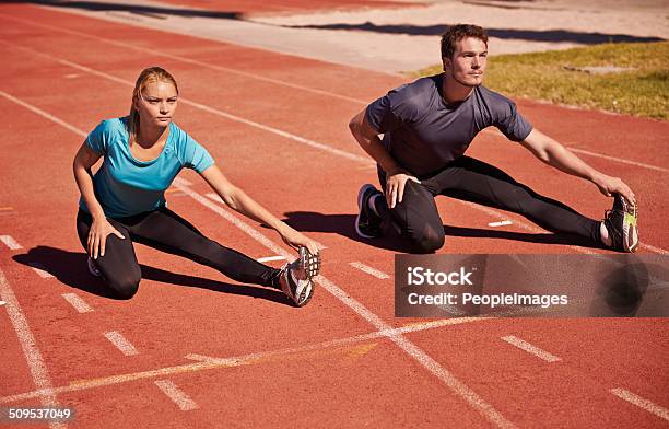 Warming Up To Take You Down Stock Photo - Download Image Now - 20-29 Years, Active Lifestyle, Adult