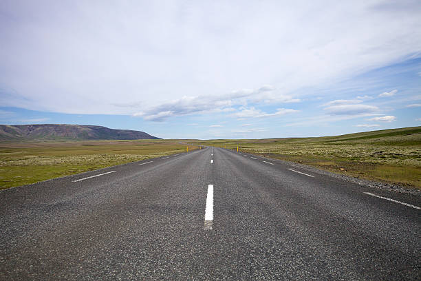 Iceland Highway, Road stock photo