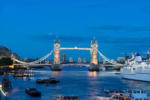 istock Tower Bridge at night twilight London, England, UK 509539601