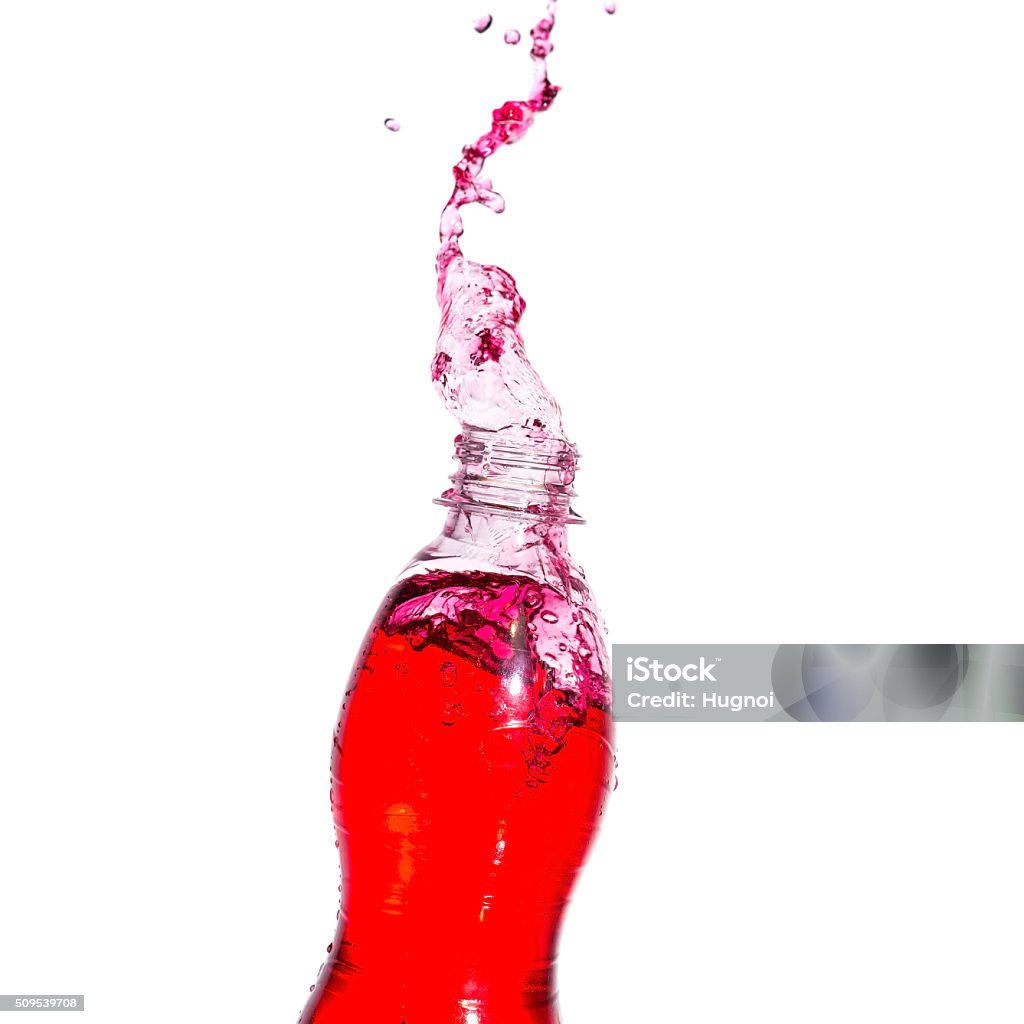 Red Pop Splash Red Soda Stock Photo - Download Image Now - Abstract, Bottle, Bubble ...