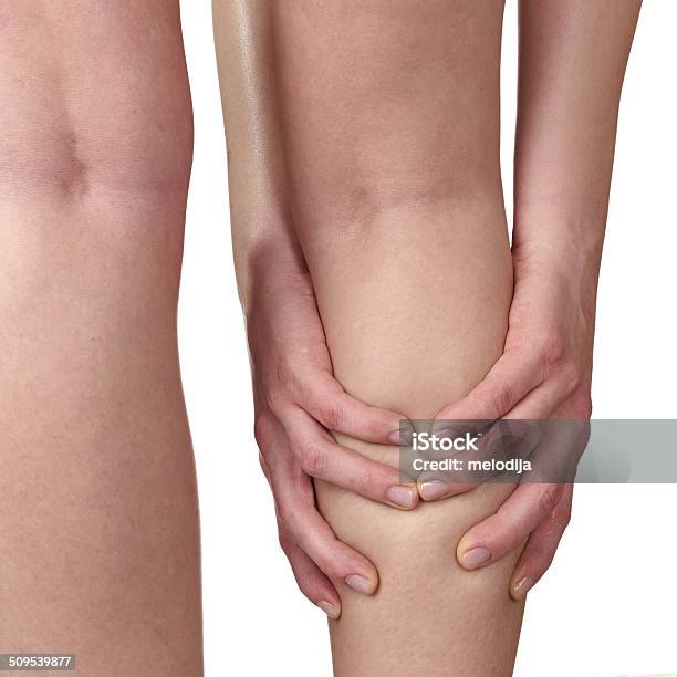 Acute Pain In A Woman Knee Stock Photo - Download Image Now - Adult, Adults Only, Anatomy