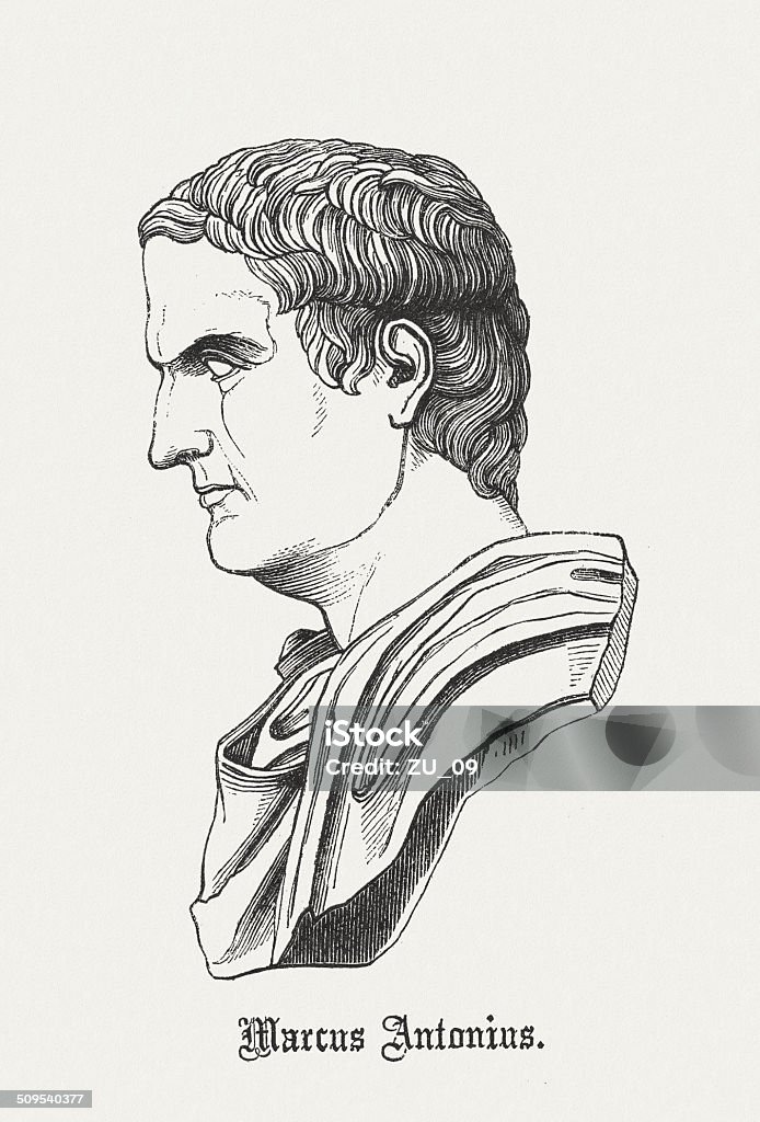 Marcus Antonius - Lizenzfrei Marcus Antonius Stock-Illustration