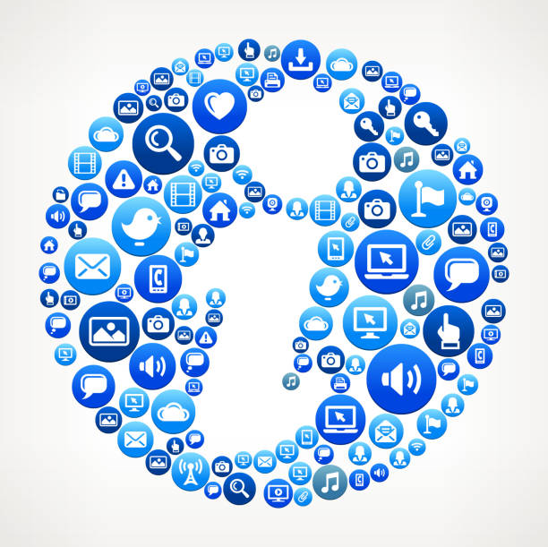 info-technologie internet und media blau button-muster - flag waveform computer icon icon set stock-grafiken, -clipart, -cartoons und -symbole