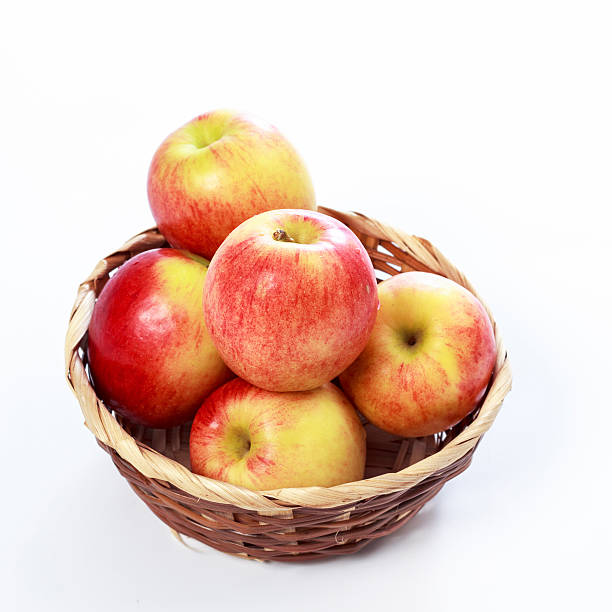 istock Apples in the basket on a white background 509542280