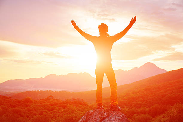 istock traveler on the cliff 509544200