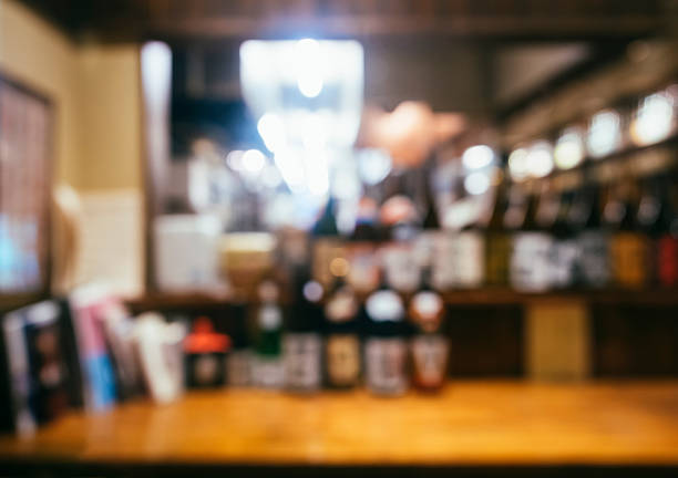 istock Blurred Restaurant table counter Bar shop background 509544946