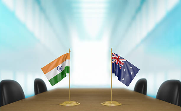 istock India and Australia relations and trade deal talks 3D rendering 509545398
