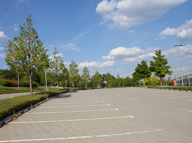 istock Empty parking for cars 509545602
