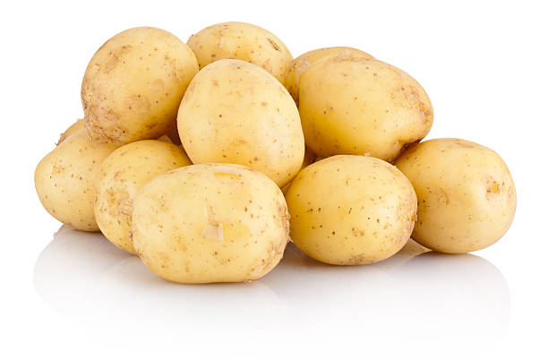 istock Pile new potato isolated on a white background 509546866
