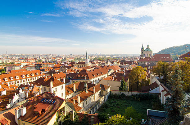 istock Red roofs in Prague 509549036