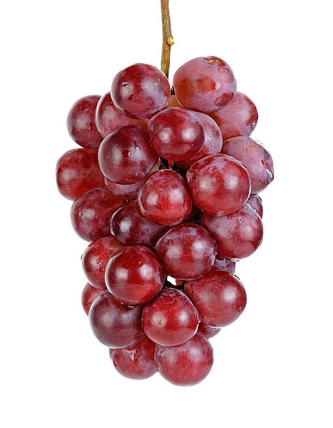istock Red grape isolated on the white background 509549424