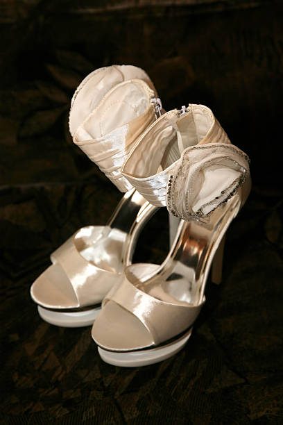 istock elegant bride wedding shoes beige 509550148