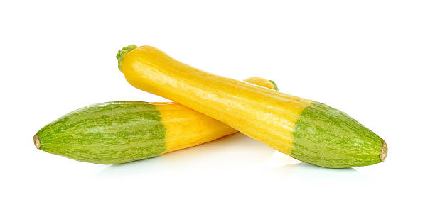 istock Yellow zucchini isolated on the white background 509550730