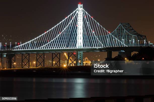 Bay Bridge San Francisco California Stock Photo - Download Image Now - New, San Francisco-Oakland Bay Bridge, Architecture