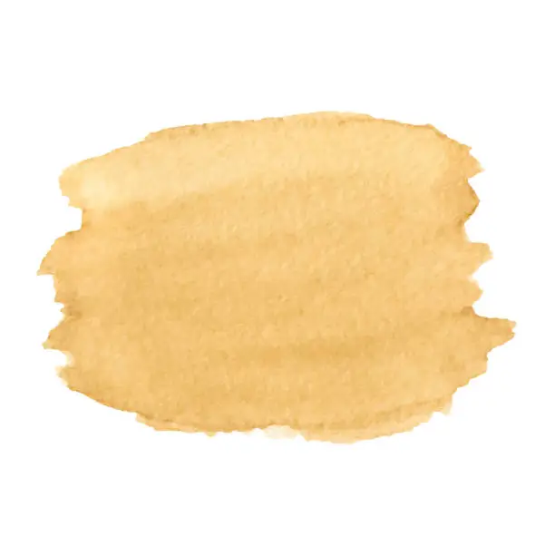 Vector illustration of Coffee Stain  Isolated On White Background.