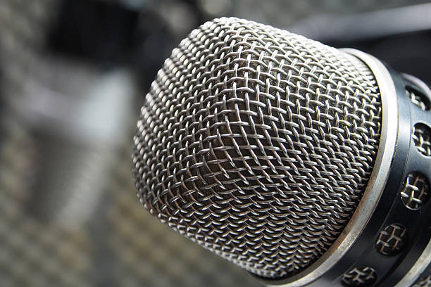 istock Macro photo of a vocal microphone 509557868