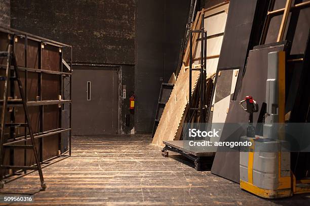 Theater Storage Space Stock Photo - Download Image Now - Backstage, Theatrical Performance, Stage - Performance Space