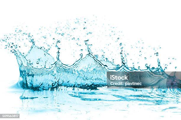 Turquoise Water Splash Stock Photo - Download Image Now - Abstract, Activity, Backgrounds