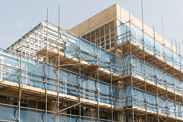 istock Scaffold around a new building 509564985
