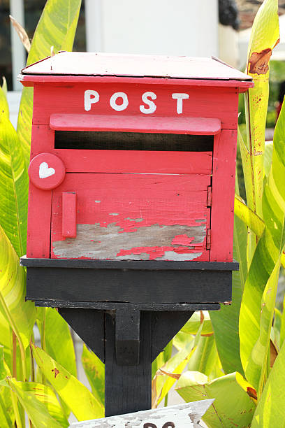istock Mailbox made of wood, vintage style. 509567029