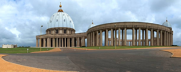 Our Lady of Peace Basilica - Yamoussoukro stock photo