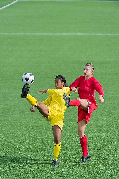 istock Two Female Soccer Players In Action 509567257