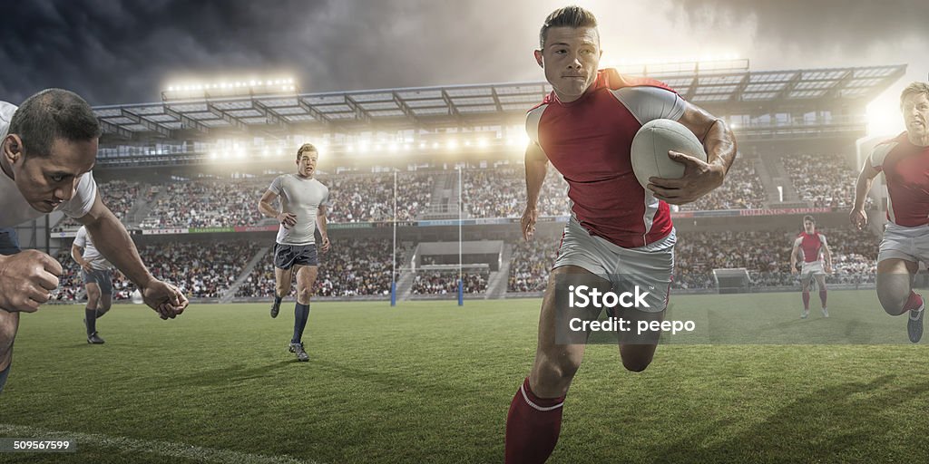 Rugby-Aktion - Lizenzfrei Rugby - Sportart Stock-Foto