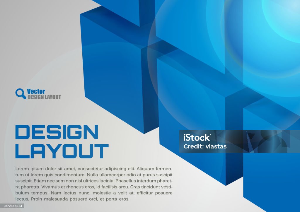 Layout Blue Example Blue Layout Stock Illustration - Download Image Now - Abstract, Art ...