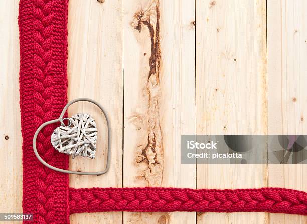 Rustic Heart On Wood Stock Photo - Download Image Now - Advent, Backgrounds, Birthday